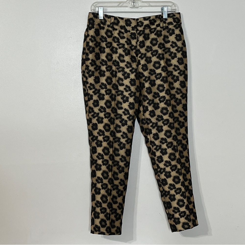 Ann Taylor Signature Gold Black Ankle Length Pants
